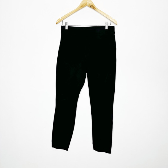 SPANX The Perfect Pant Skinny Ponte black flat front smoothing shaping womens M - Picture 2 of 5